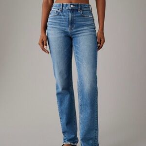 AE Stretch Super High-Waisted Straight Jean